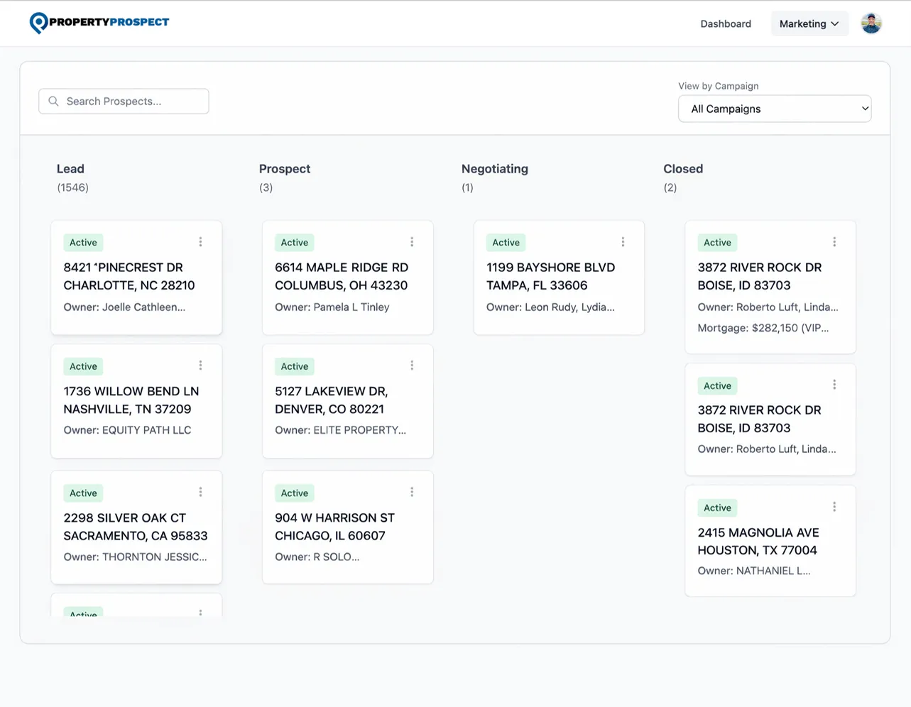 Kanban pipeline board with pipeline stages visible